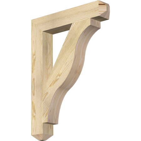 Funston Craftsman Rough Sawn Bracket, Douglas Fir, 4"W x 24"D x 32"H